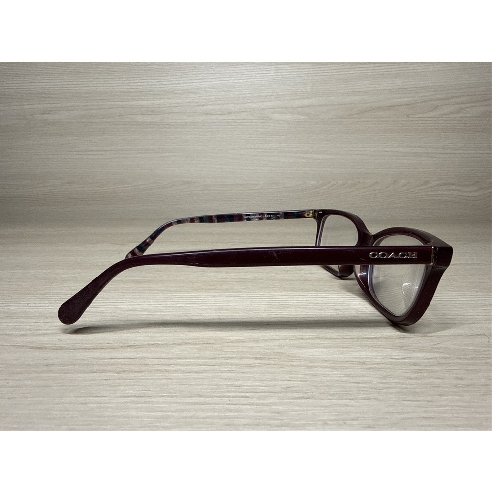 COACH HC6174 5479 54/17 Oxblood 140 Women's Eyeglass Frames Only Full Rim Maroon - Picture 4 of 9